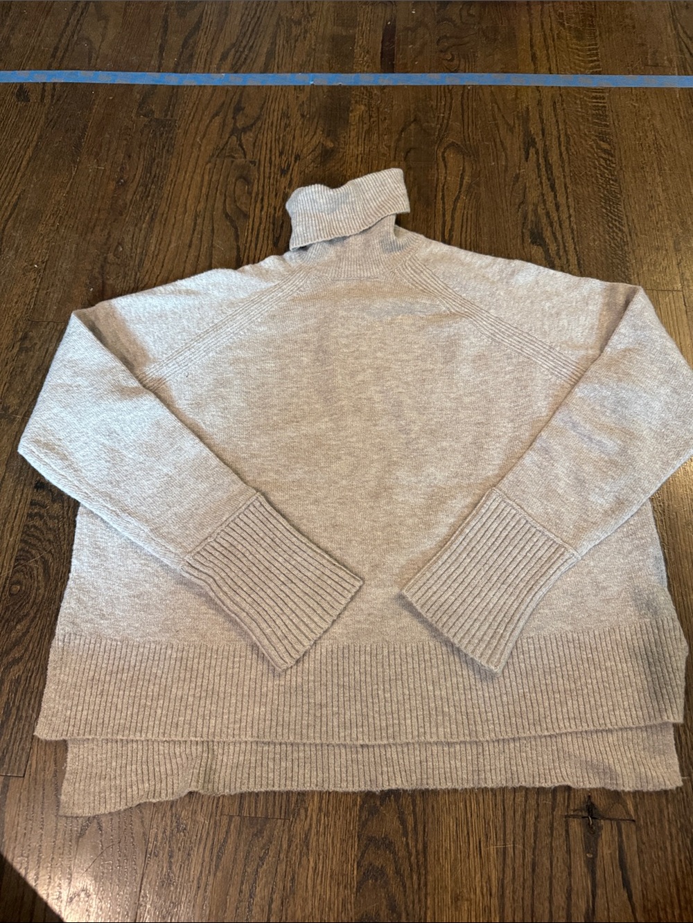 J. Crew Light Beige Turtleneck Sweater